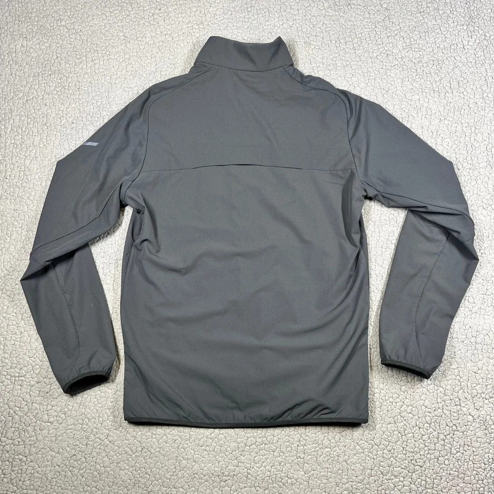 Hill City Mens Jacket Full Zip Active Black Lightweight Ventilated Size S